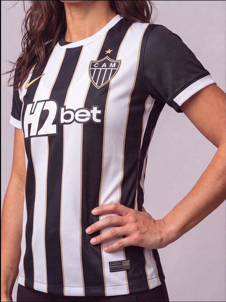 Camisa Feminina Atlético Mineiro Listrada I 26/27, foto 3