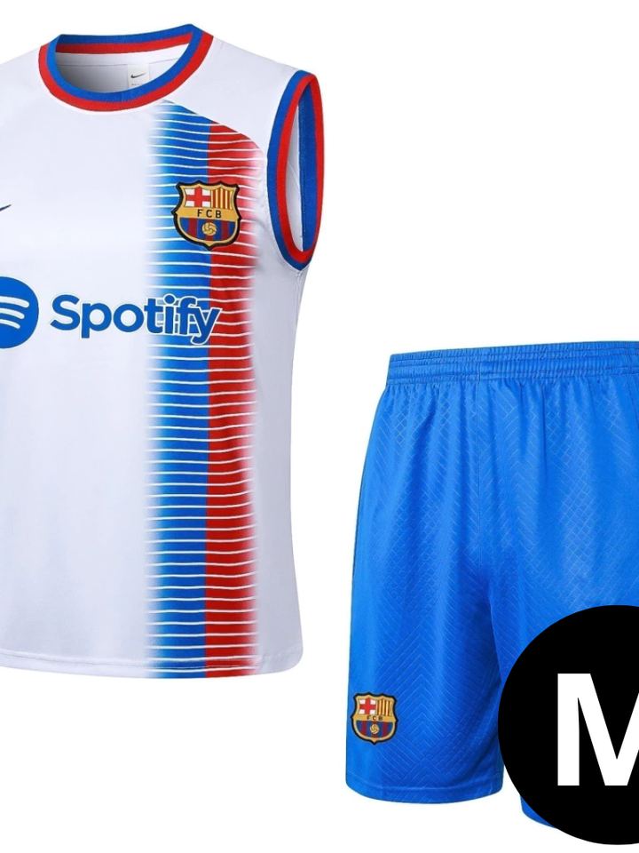 Kit Regata e Short Barcelona Branca 2024/25, foto 3