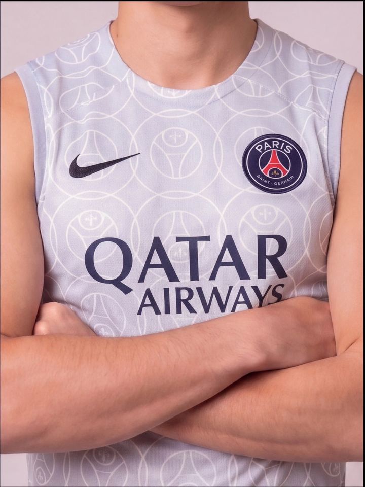 Kit Regata e Short Treino PSG Cinza, foto 3